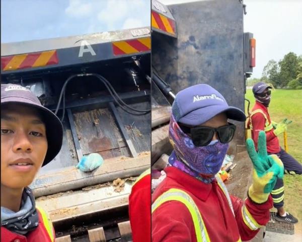 Pahang garbage collector goes viral for his on-the-job videos on TikTok (VIDEO)