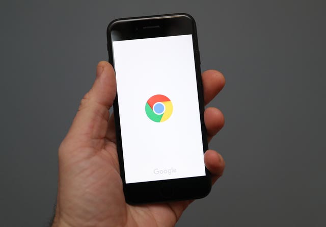 Google Chrome app on a phone